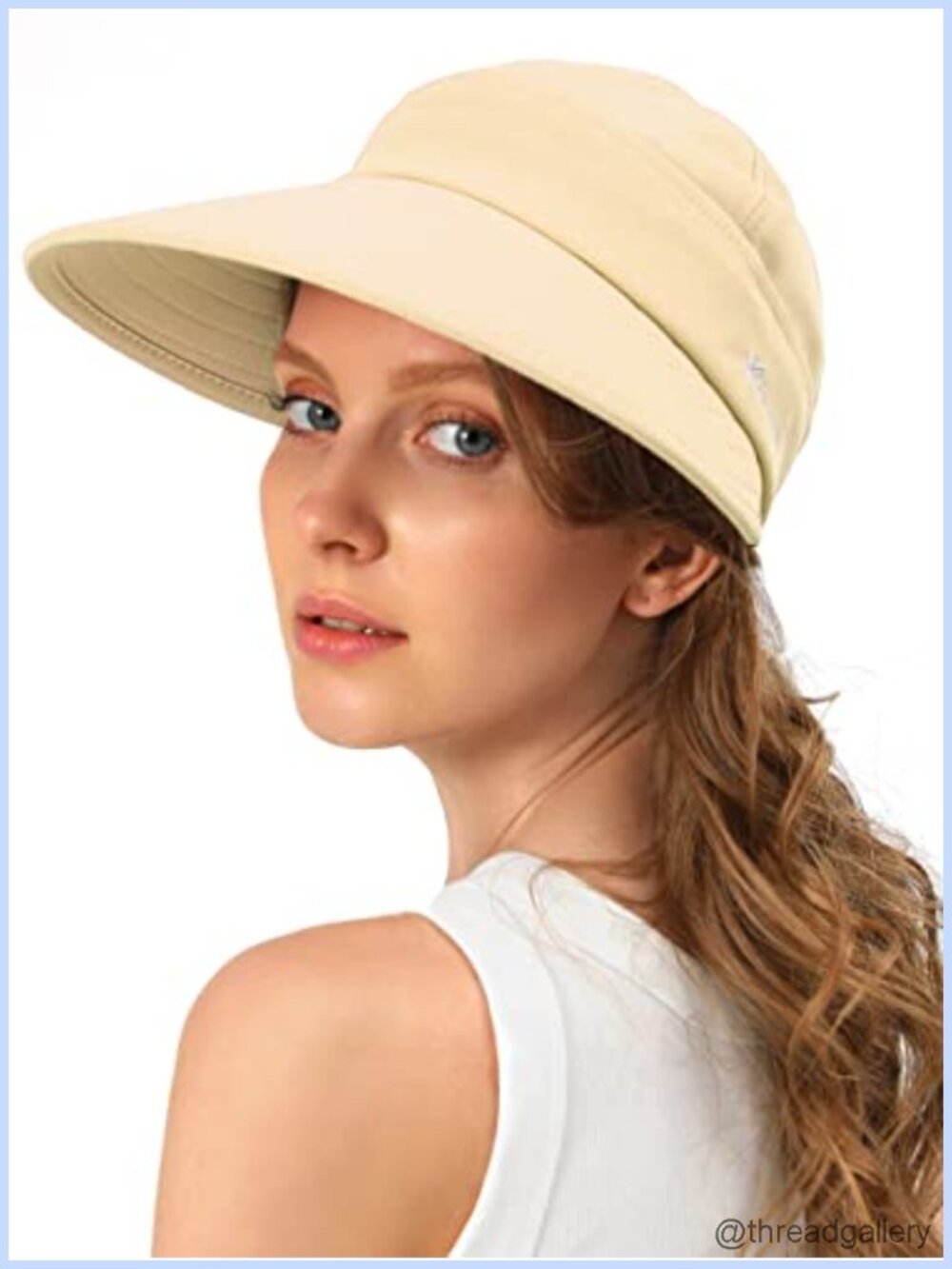 Wide Brim Sun Hat with UV Protection Packable Beach Cap